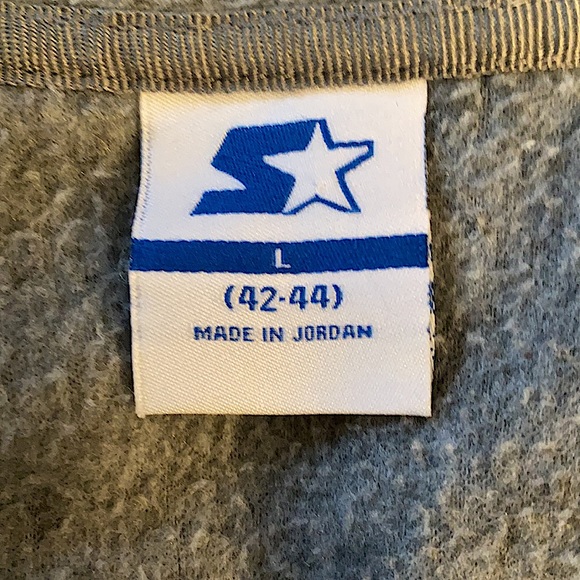 Starter | Men’s Polar Fleece Jacket | Large Two Tone Gray Zip Up - Picture 3 of 3